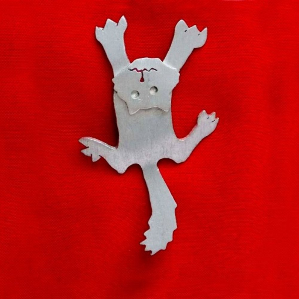 Kookie Kitten silver colored brooch